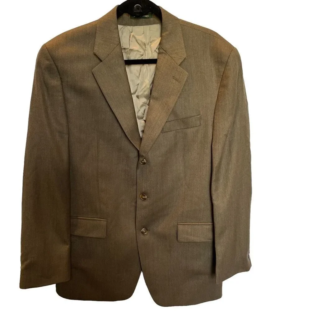 Chaps Ralph Lauren Men's Wool Sport Coat Olive Green Size 41R